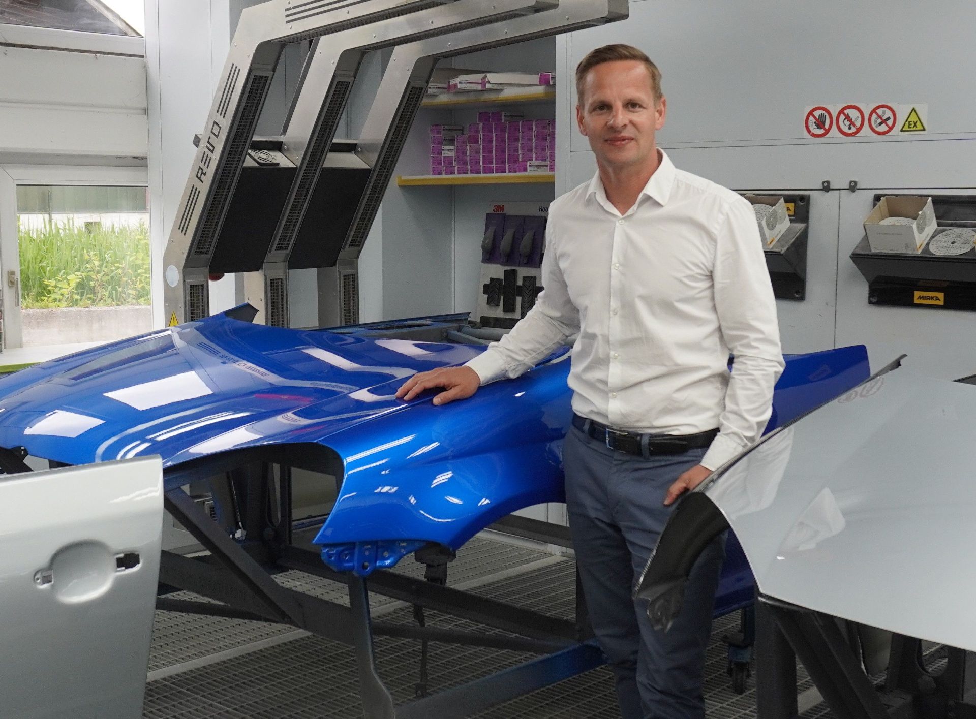 Copyright: Alexander Tempelmayr / BU: Daniel Kohler ist seit rund einem Jahr Geschäftsführer der BASF Coatings Services GmbH in Eugendorf.
