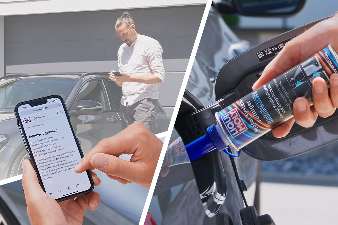 Online-Tool auf der Liqui Moly Homepage für Additive