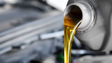 Motor oil, car engine close up (C) Ensup iStock Getty Images Plus