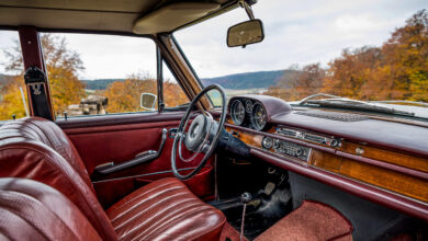 Großzügig und luxuriös - der Innenraum der ersten S-Klasse. ©Mercedes-Benz AG