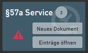 Roter Warnhinweis: Mindestens 1 Dokument ist abgelaufen