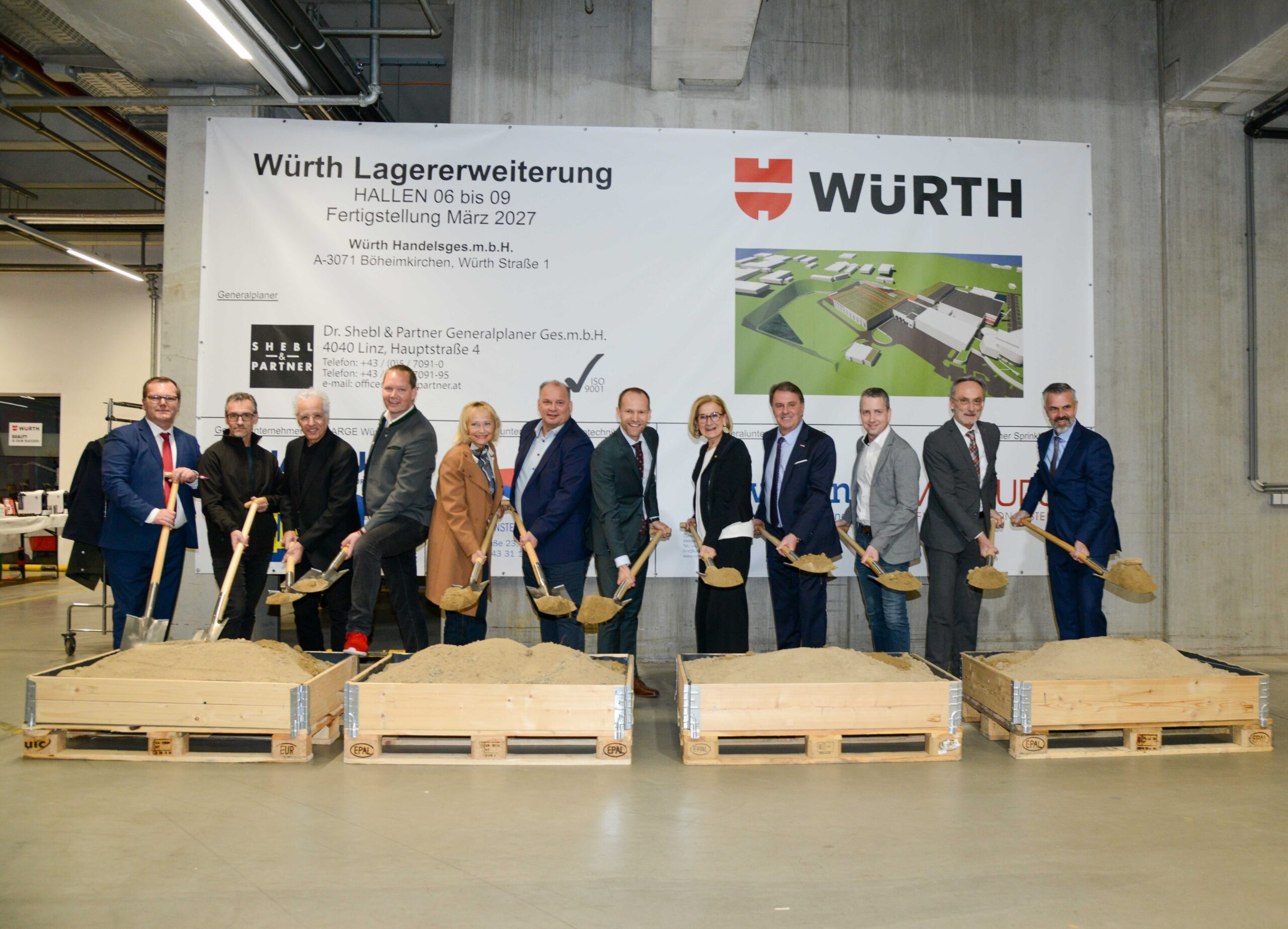 Spatenstich für neuen Logistikstandort von Würth