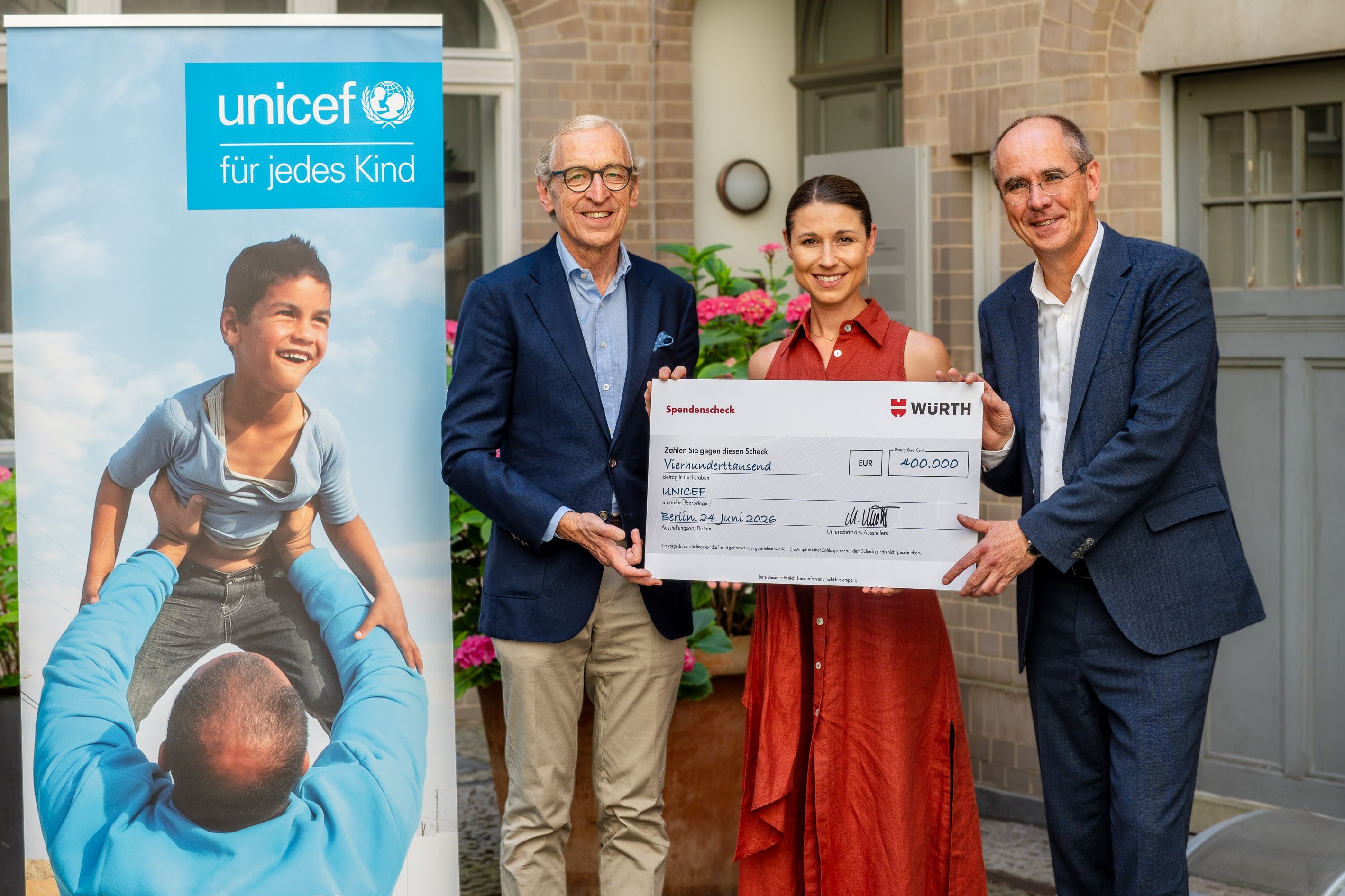 Würth-Gruppe spendet 400.000 Euro für UNICEF-Bildungsprogramm