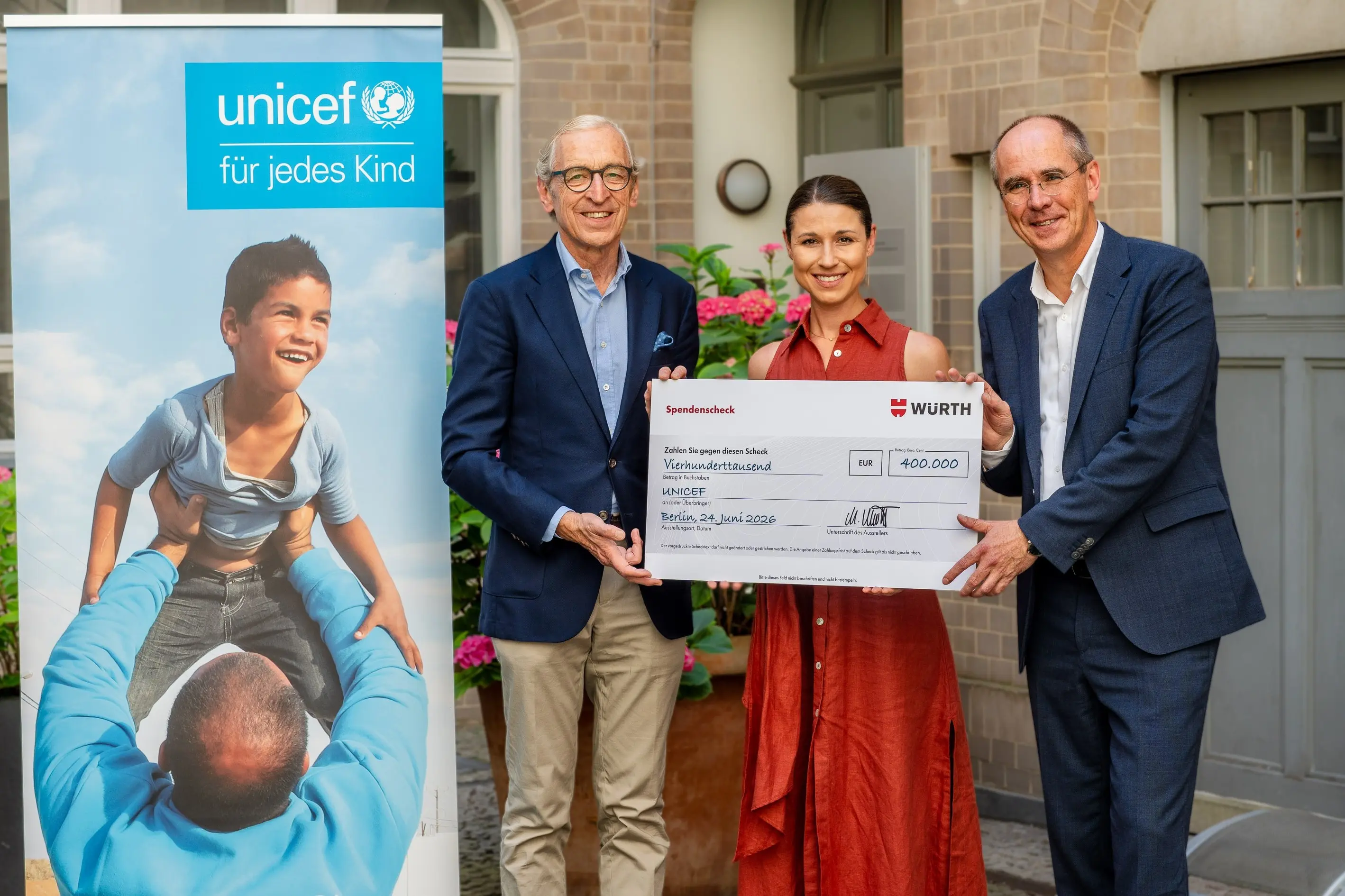 Würth-Gruppe spendet 400.000 Euro für UNICEF-Bildungsprogramm
