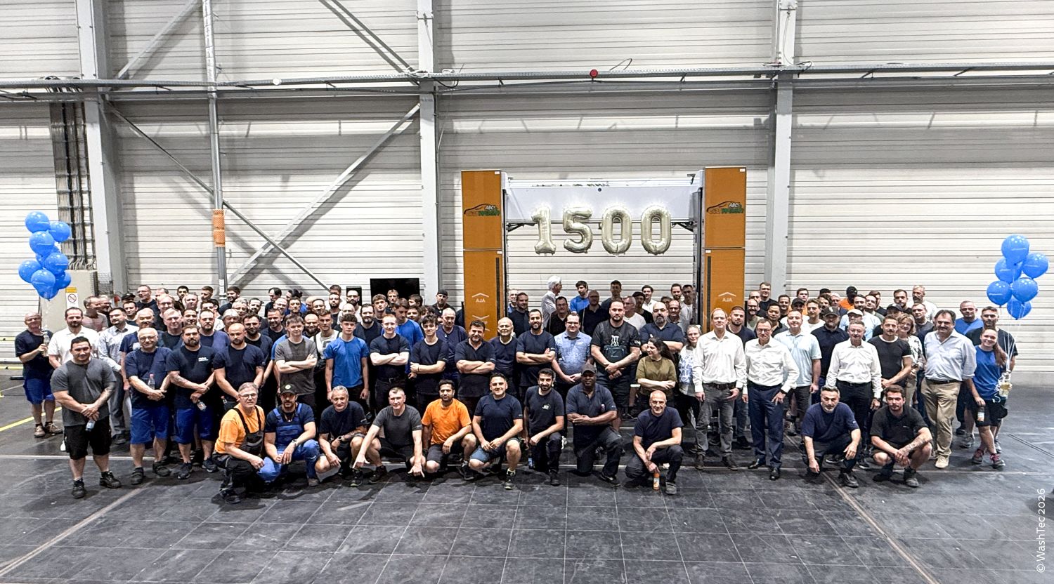 WashTec produziert 1.500ste SmartCare-Anlage