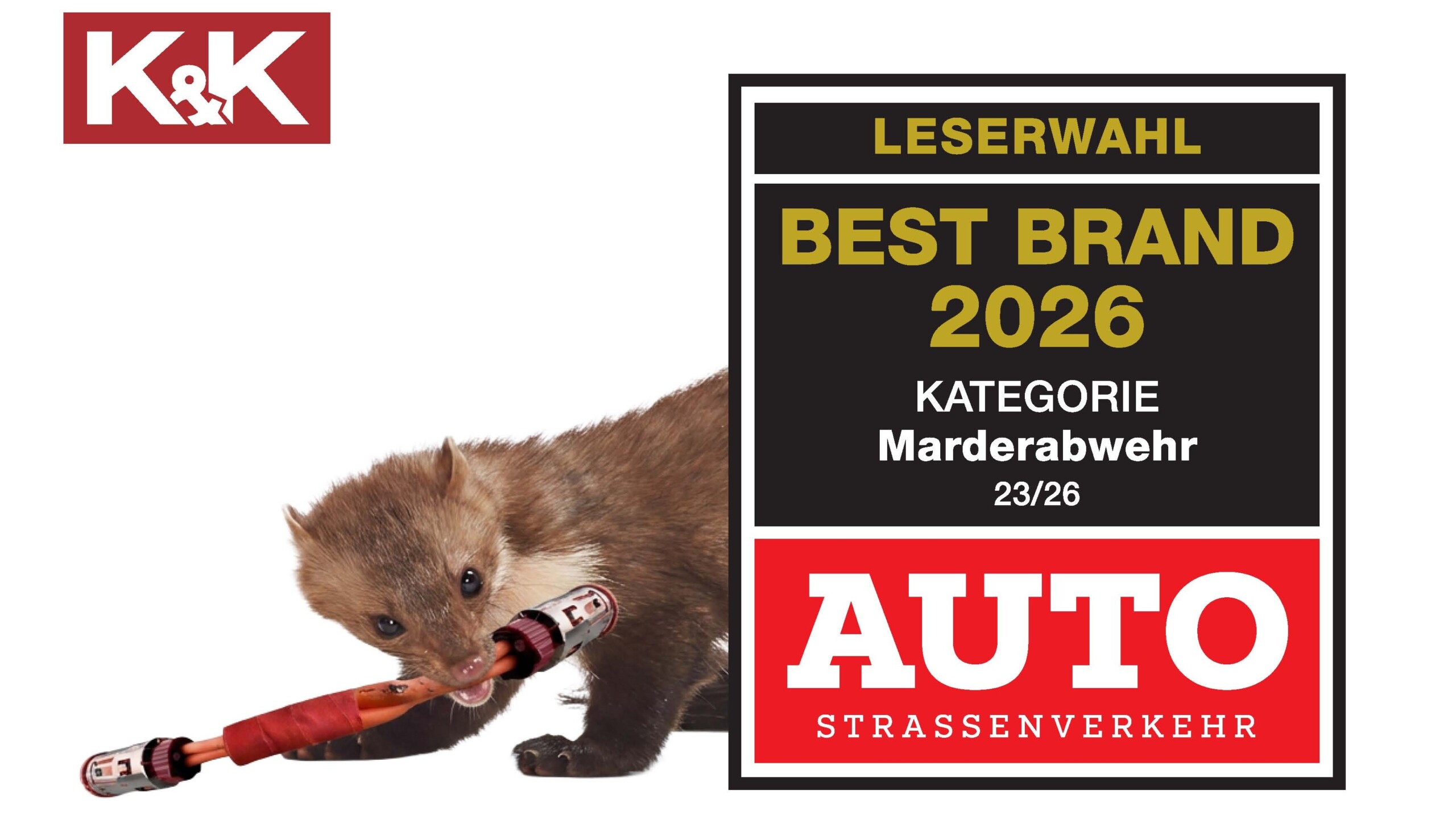 K&K zur beliebtesten Marke für Marderabwehr gewählt