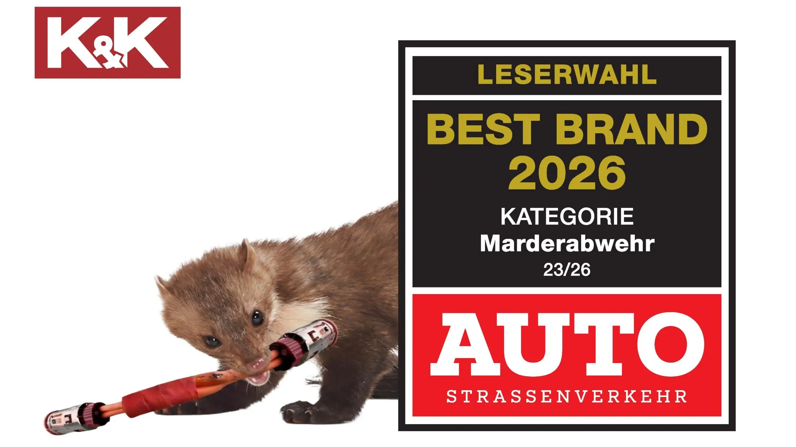 K&K zur beliebtesten Marke für Marderabwehr gewählt
